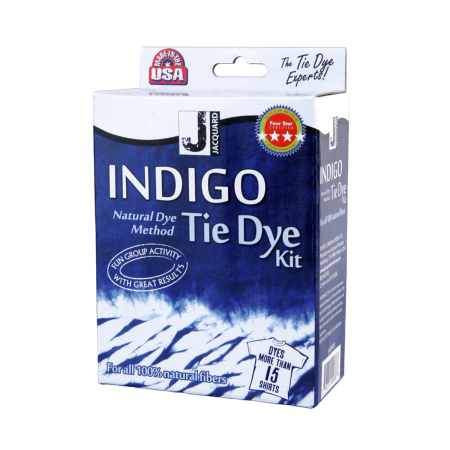 JACQUARD Indigo Tie Dye Kit / Zestaw do farbowania tkanin w odcieniach koloru niebieskiego