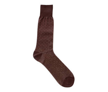 VICCEL Socks Pindot Brown / Beige