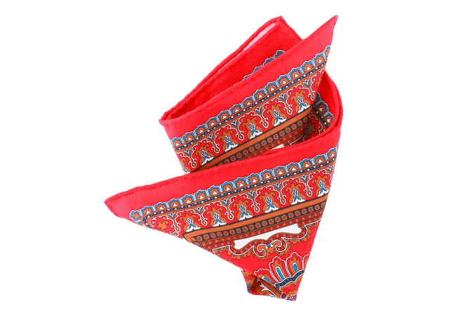 Pocket Square Wool PATHW1618_3 Red