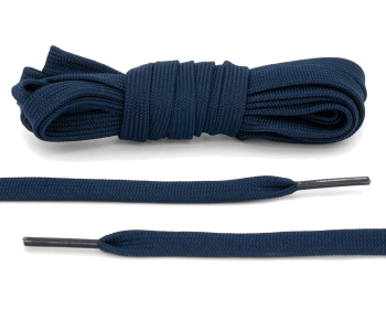 LACE LAB DUNK Replacement Laces 8mm Navy Blue / Granatowe płaskie sznurówki do Sneakersów