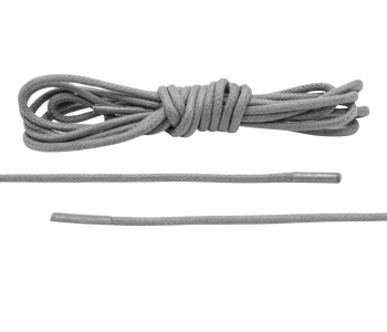 LACE LAB Waxed Shoe Laces 2.5mm Cool Grey