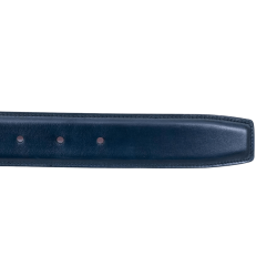 TLB MALLORCA Belt 302OENB Navy Blue - Zamszowy granatowy pasek do spodni