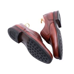 Buty eleganckie, stylowe, casualowe, formalne, okolicznościowe, biurowe, ślubne, garniturowe, szykowne, wyszukane, wykwintne, skórzane buty formalne brązowe.