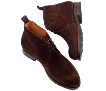 PATINE Chukka Boots 77037V G Suede Brown - brązowe trzewiki męskie