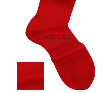 VICCEL / CELCHUK Socks Fish Skin Textured Scarlet Red