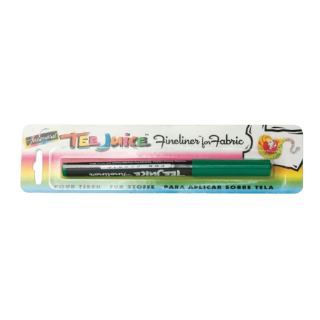 JACQUARD Tee Juice Fabric Art Marker Fine Point 0.08mm GREEN / Zielony pisak do jeansu, tkanin, skór, drewna, gliny, papieru