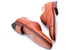 Jasno brązowe eleganckie stylowe jasno brązowe buty klasyczne Yanko cambridge cuero 14272 typu oxford.