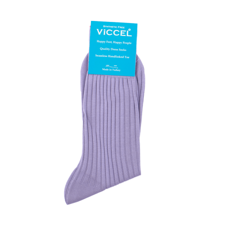 fioletowe eleganckie bawełniane skarpety męskie viccel socks solid lilac cotton