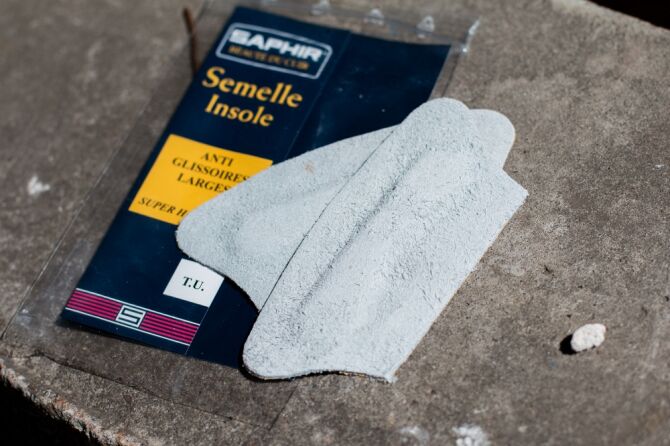 SAPHIR BDC Insoles Heel Grips 5.5cm - Samoprzylepne skórzane zapiętki do butów