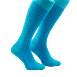 PATINE Knee Socks Shadow POD0103 Turquoise / Purple - Podkolanówki klasyczne