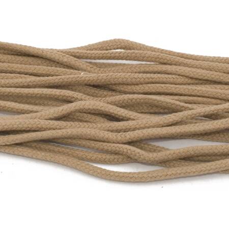 Tarrago Laces Havy Cord 5.5mm Beige - beżowe okrągłe sznurowadła do butów