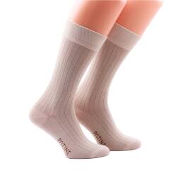 PATINE Socks Shadow PASH46B Beige / Brown - Skarpety klasyczne