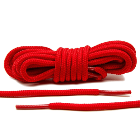 LACE LAB XI Rope Laces 6mm Red - Czerwone okrągłe sznurowadła do butów