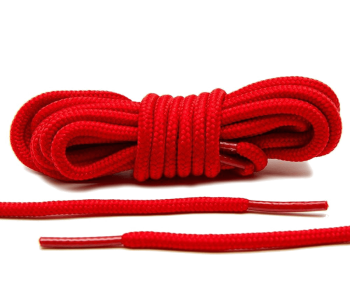 LACE LAB XI Rope Laces 6mm Red - Czerwone okrągłe sznurowadła do butów