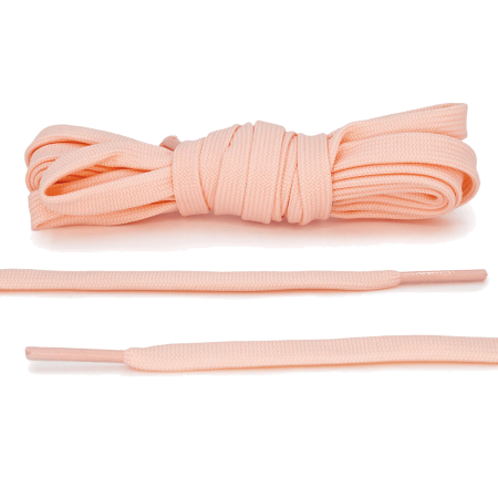 LACE LAB DUNK Replacement Laces 8mm Blush Pink / Różowe płaskie sznurówki do Sneakersów