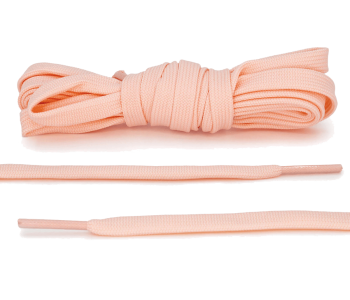LACE LAB DUNK Replacement Laces 8mm Blush Pink / Różowe płaskie sznurówki do Sneakersów