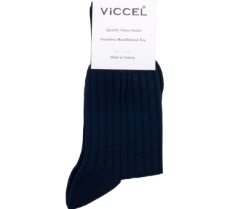VICCEL / CELCHUK Socks Elastane Cotton Navy Blue