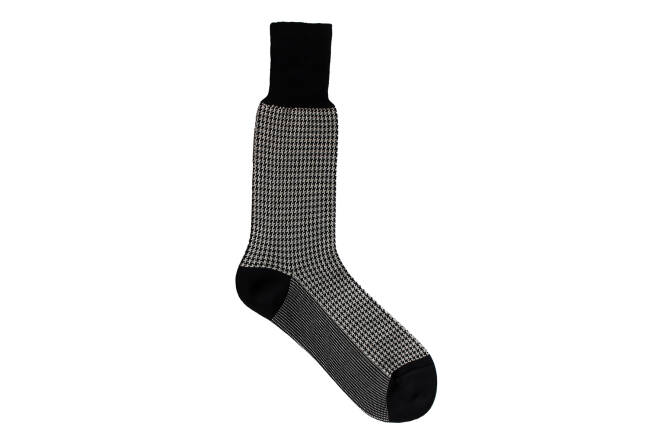 VICCEL / CELCHUK Socks Houndstooth Black / White