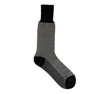 VICCEL / CELCHUK Socks Houndstooth Black / White