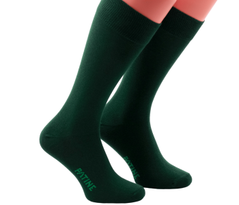 PATINE Socks PA0003 Dark Green - Skarpety klasyczne