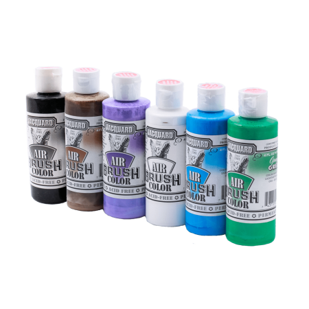 Seria kryjących farb akrylowych do malowania aerografem JACQUARD Airbrush Color Opaque Paint to alternatywa dla farb transparentnych, które w zależności od potrzeb możesz wykorzystywać na swoim rękodzielniczym warsztacie.