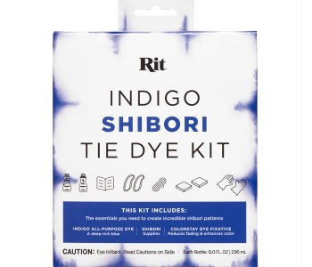 RIT DYE INDIGO Shibori Tie Dye Kit 2x 8oz + Accessories / Zestaw do farbowania tkanin na kolor INDYGO