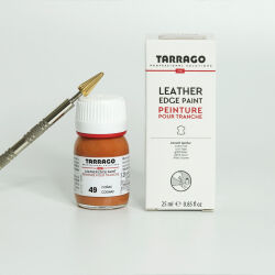 Brązowa farba polimerowa do skórzanych krawędzi. Idealna do rękodzieła.