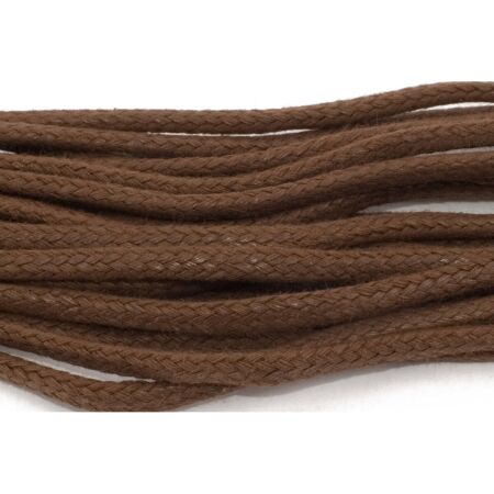 Tarrago Laces Chunky Waxed 4.5mm Brown - brązowe woskowane okrągłe sznurowadła do butów