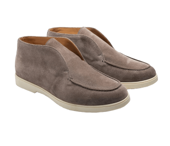 TLB MALLORCA COMFORT 2043 Suede VISION - ciemnobeżowe zamszowe botki