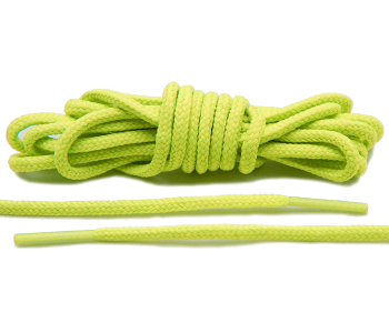 LACE LAB Roshe Laces 3mm Volt - Zielone okrągłe sznurówki do butów