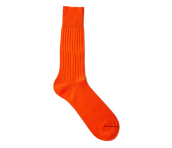 VICCEL / CELCHUK Socks Solid Orange Cotton