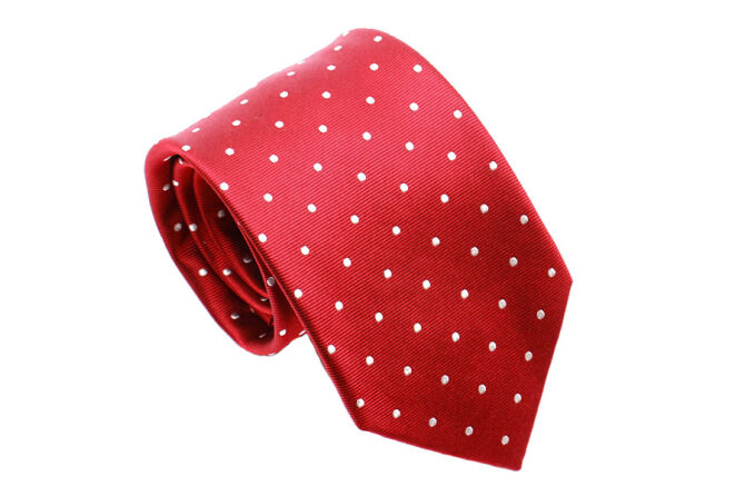 PATINE Tie 18 POLKA-DOT Rouge