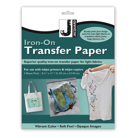 JACQUARD Transfer Paper Light Fabrics set / Zestaw 3 arkuszy papieru transferowego do jasnych ubrań