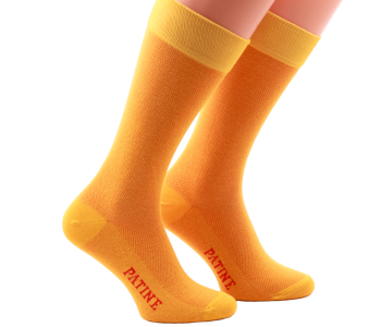 PATINE Socks PAME01 Yellow / Red - Skarpety klasyczne