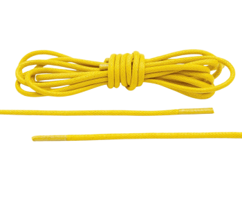 LACE LAB Waxed Shoe Laces 2.5mm Yellow