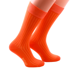 PATINE Socks Shadow PASH27B Orange / Yellow - Skarpety klasyczne