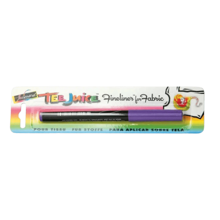 JACQUARD Tee Juice Fabric Art Marker Fine Point 0.08mm PURPLE / Fioletowy pisak do jeansu, tkanin, skór, drewna, gliny, papieru