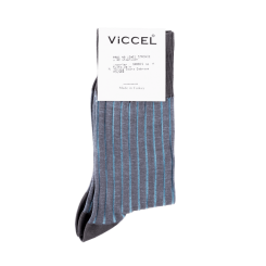 VICCEL / CELCHUK Socks Shadow Gray / Sky Blue