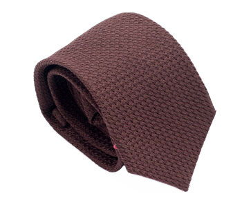 PATINE Tie Grenadine Grossa Marron 04