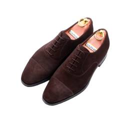Buty typu suede testa moro koloru brązowego z najwyższej jakości skóry cielęcej. Patine shoes, Yanko shoes, TLB shoes, buty eleganckie, buty stylowe, buty eleganckie.