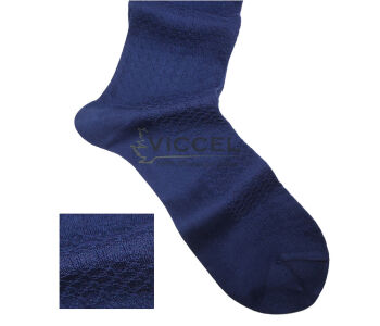 VICCEL / CELCHUK Socks Star Textured Egyptian Blue