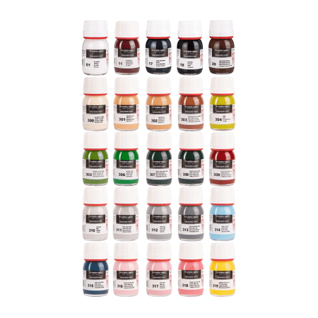 Farby akrylowe do customizacji sneakersów, odzieży i akcesoriów. Najczęściej stosowane do naturalnych i syntetycznych skór licowych oraz jeansu i tekstyliów