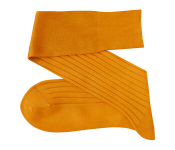 VICCEL / CELCHUK Knee Socks Solid Golden Cotton