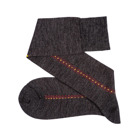 siwe eleganckie podkolanówki męskie welniane viccel knee socks anthracite merino wool