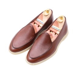 YANKO Belgian Unlined Loafers 5083 Brown - brązowe loafersy męskie