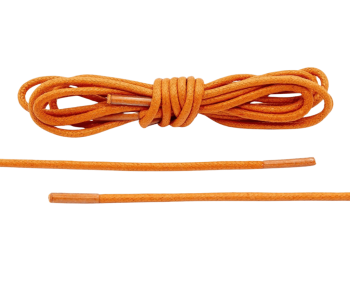 LACE LAB Waxed Shoe Laces 2.5mm Orange