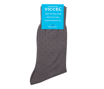 VICCEL / CELCHUK Socks Pindot Gray / Black
