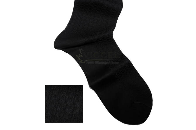VICCEL / CELCHUK Socks Star Textured Black