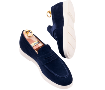 TLB MALLORCA COMFORT Penny Loafers 2008 Suede Navy