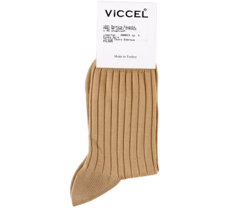 VICCEL / CELCHUK Socks Elastane Cotton Tan